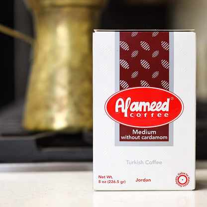 Alameed Coffee - Medium Roast (No Cardamom) 8 Oz