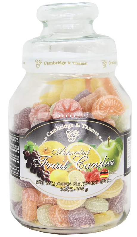 Cambridge and Thames Assorted Fruit Candies- 34 Ounces