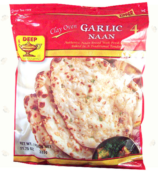 Deep - Clay Oven Garlic Naan (4pcs)