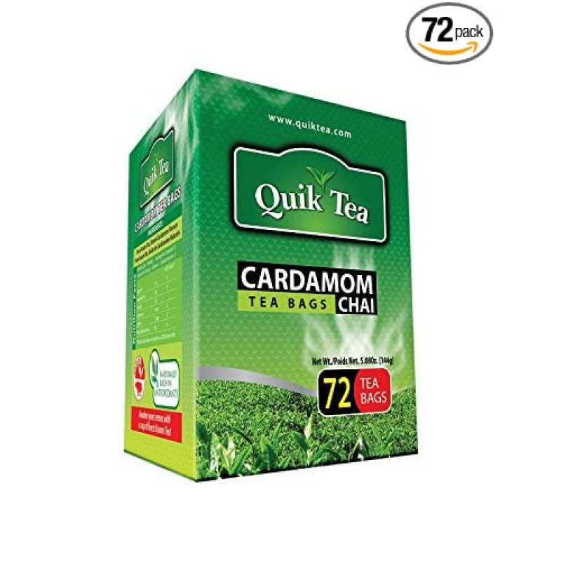 Quik Tea - Cardamom Chai-72 Tea Bags(5.08 Oz)