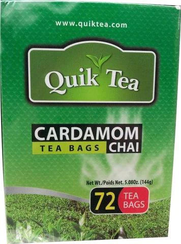 Quik Tea - Cardamom Chai-72 Tea Bags(5.08 Oz)