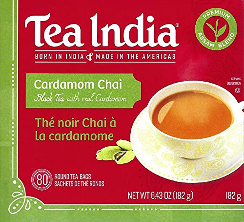 Tea India - Cardamom Chai-Black Tea with real Cardamom(182g)