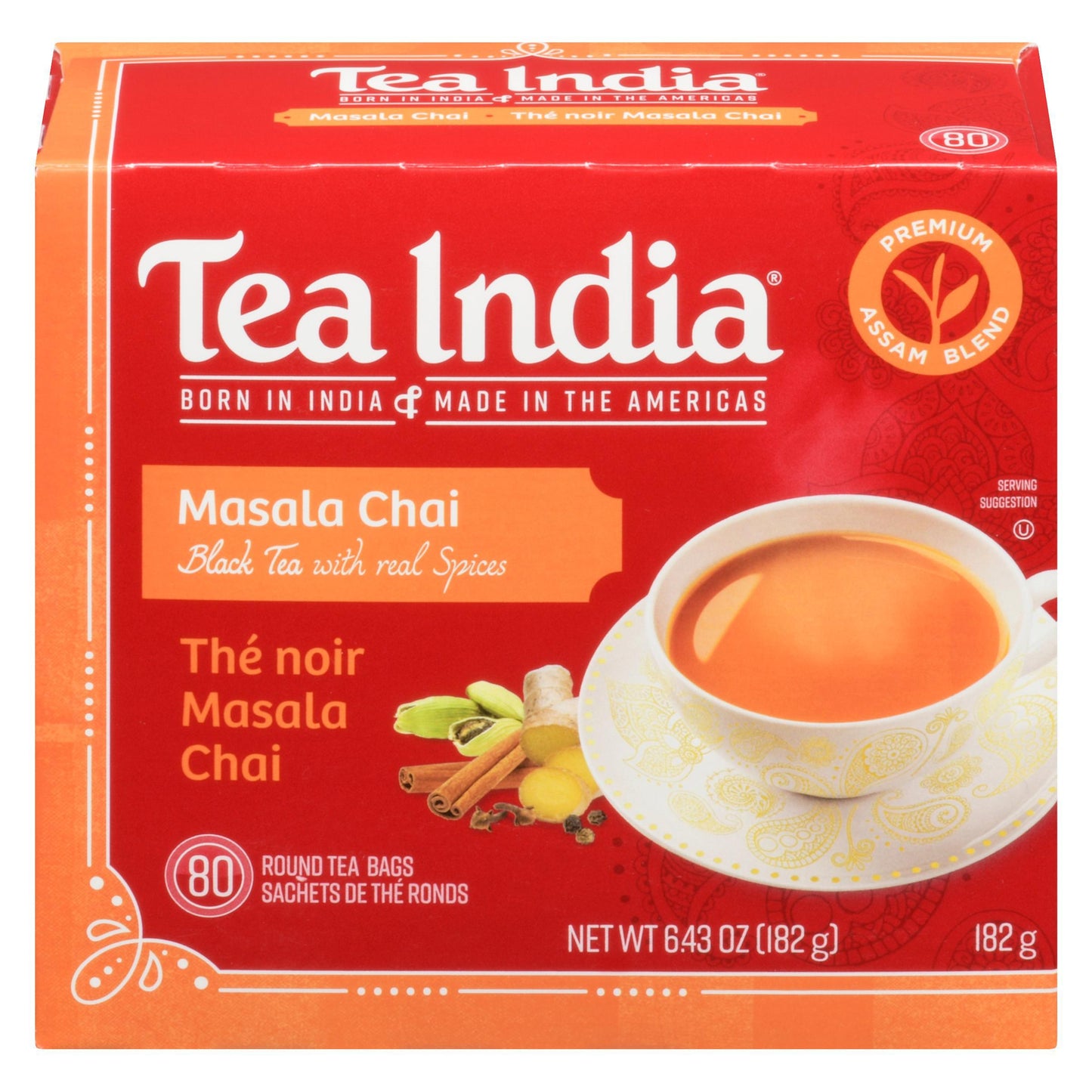 Tea India - Masala Chai-Black Tea with real spices(182g)