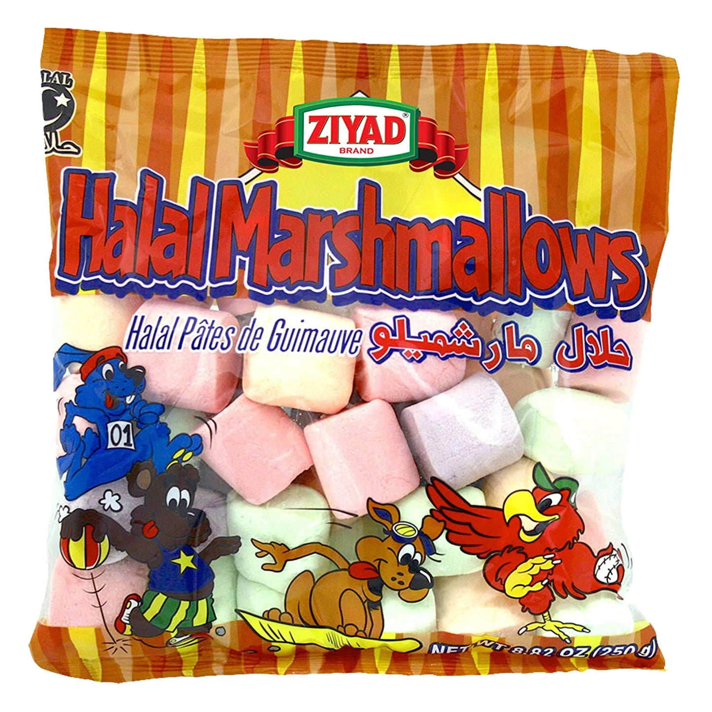 Ziyad - Halal Colored Fruit Marshmallows - 250g