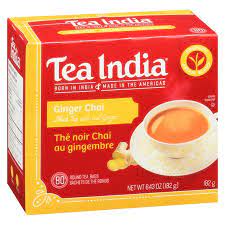 Tea India - Ginger Chai- Black Tea with real Ginger(182g)