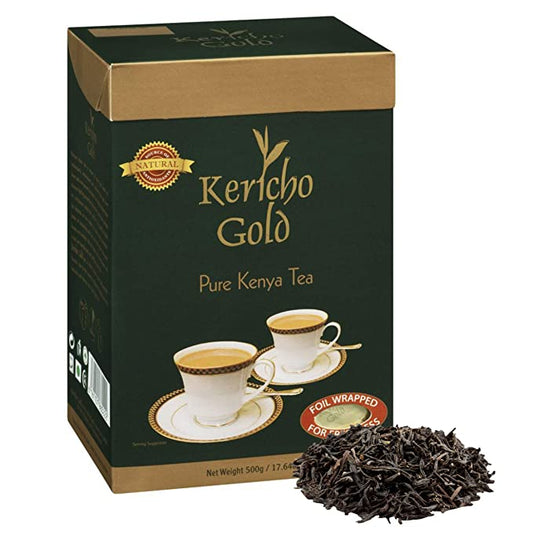 Kericho Gold Black Loose Leaf Tea - Pure Kenyan Tea (500g)