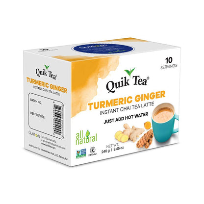 Quik Tea - Turmeric Ginger-Instant Chai Tea Latte(240g)